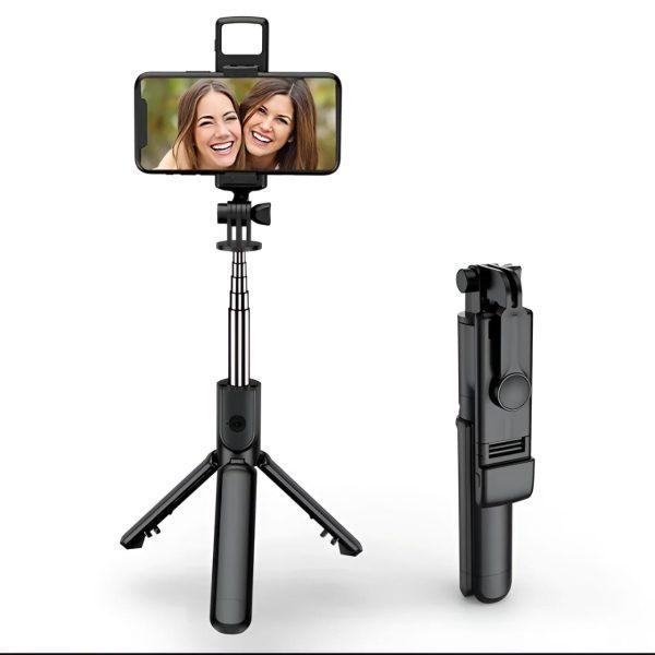 30% OFF!!  4 in 1 Selfie Stick Tripod with Light & Bluetooth Remote