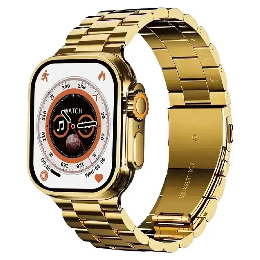 Gold Smart Watch with Heart Rate Monitoring