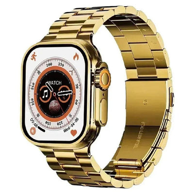 Gold Smart Watch with Heart Rate Monitoring